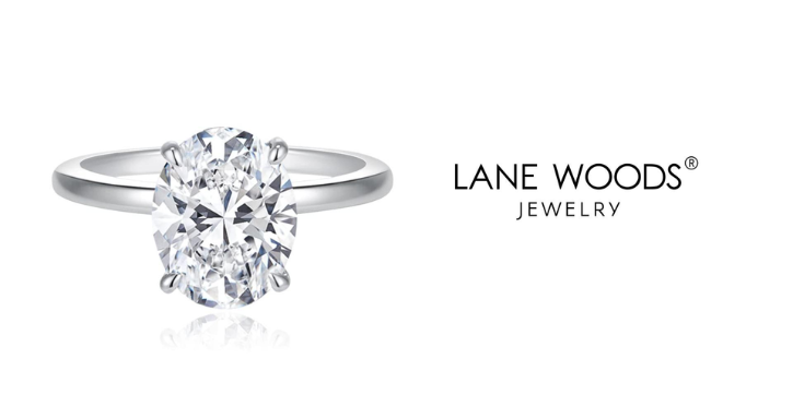 moissanite promise ring, lane woods jewelry